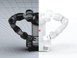 ABB robot - black and white