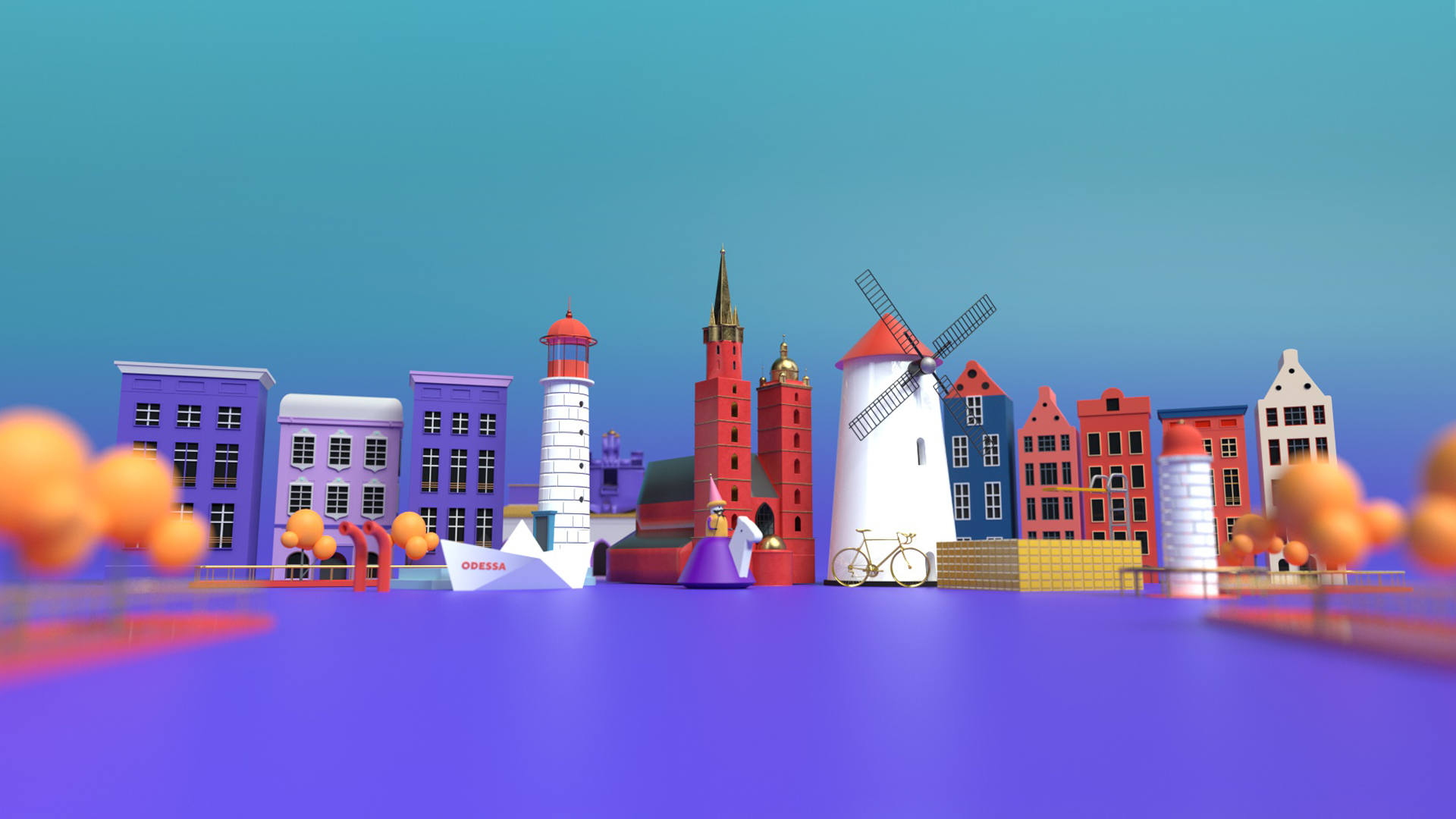Cities of innovation – animation for Creative Labs