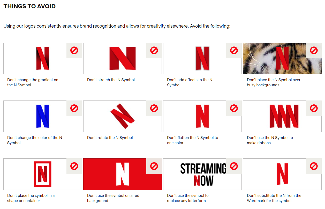 Netflix, Brand Assets