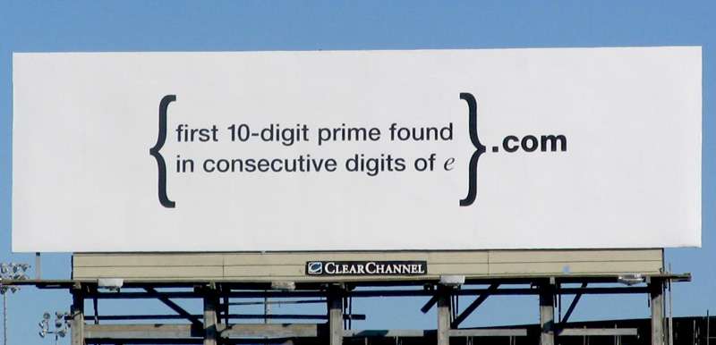 a billboard puzzle