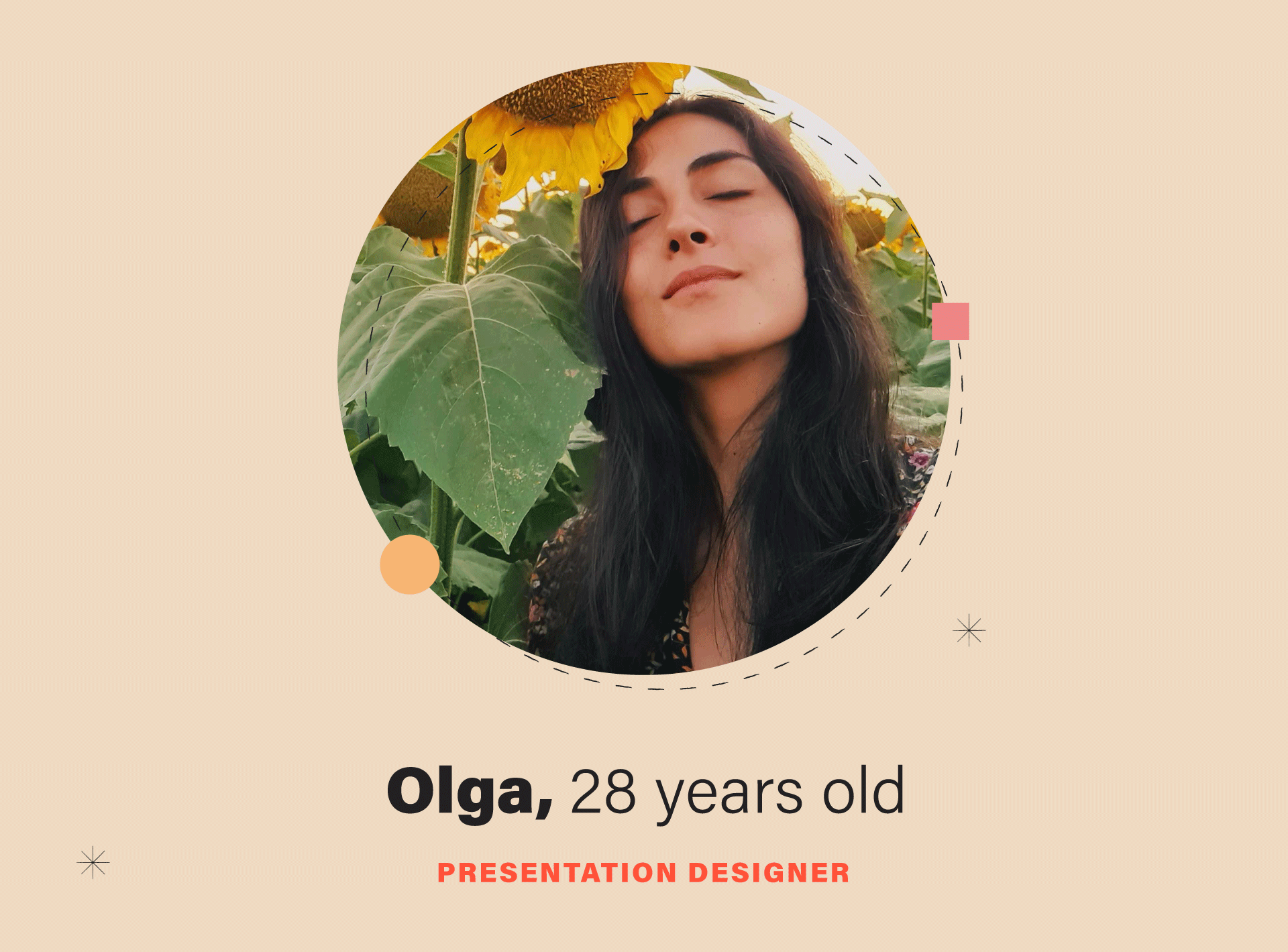 Olga, a presentation designer from Odesa