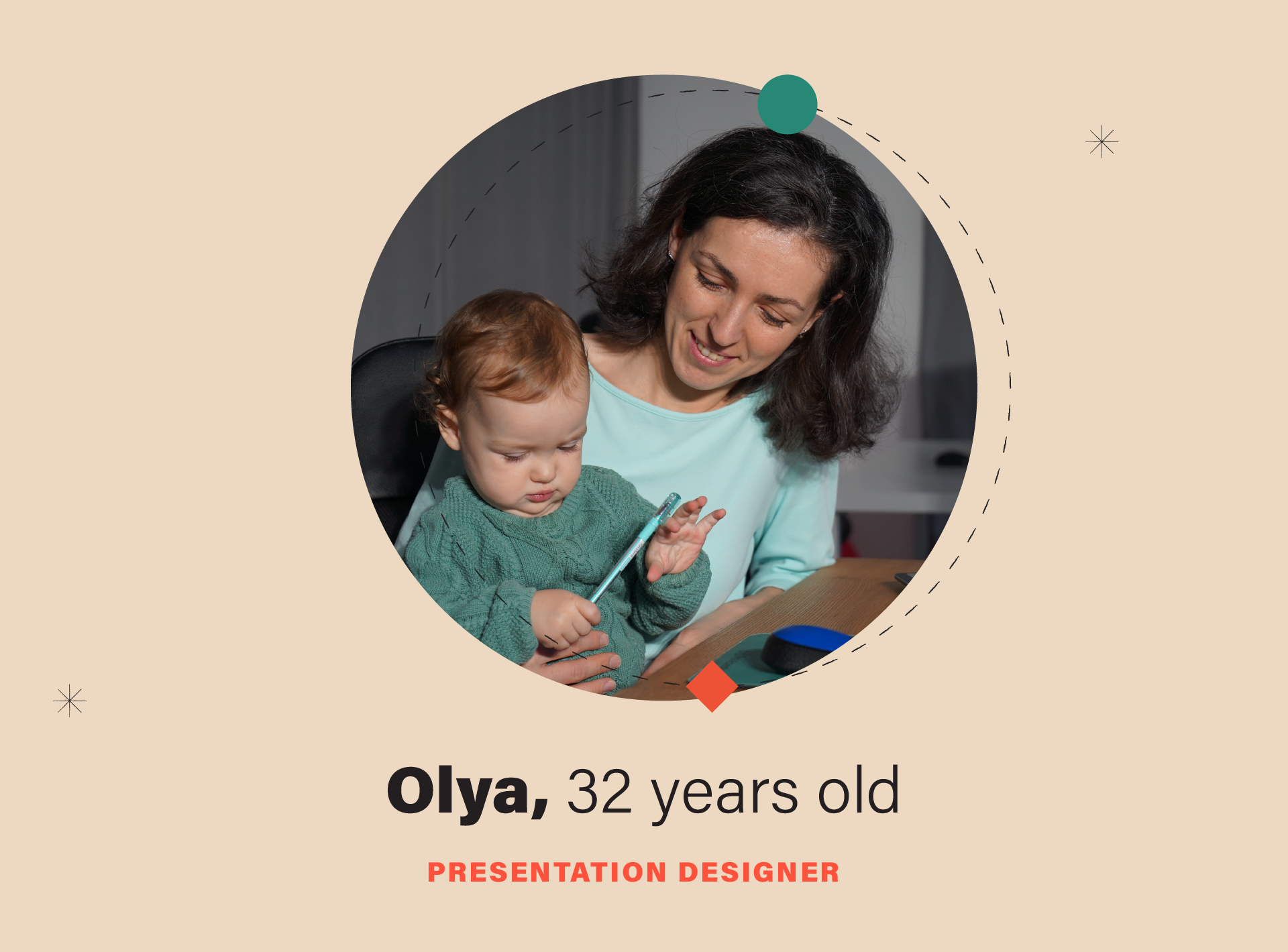 Olya - presentation designer in Admind's Odesa team