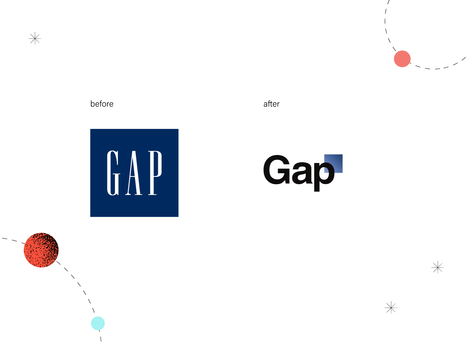 gap - logo rebranding 2008