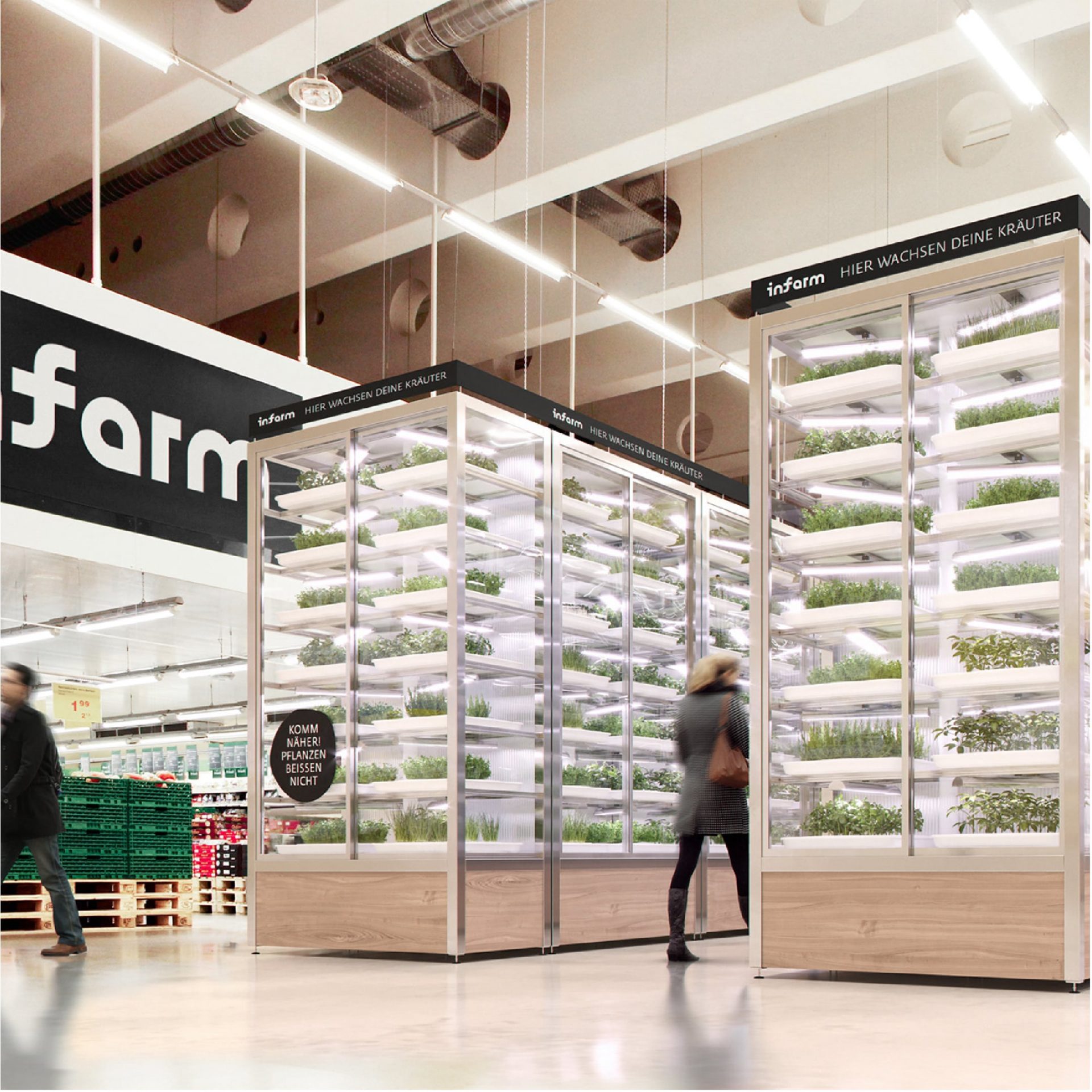 Infarm branding examples