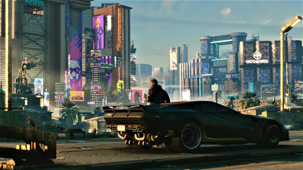 Cyberpunk 2077 game screenshot megacity