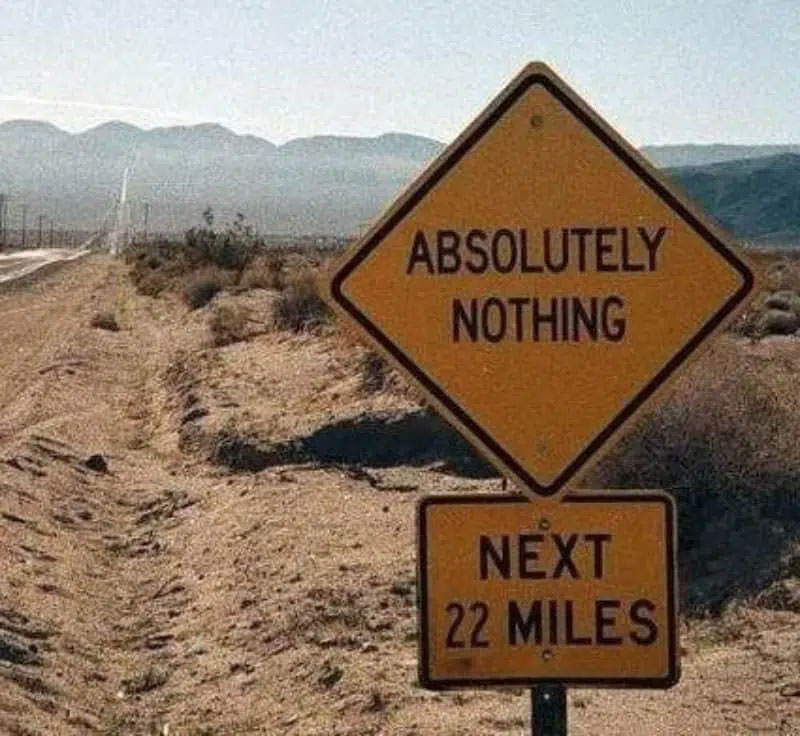 funny road sign